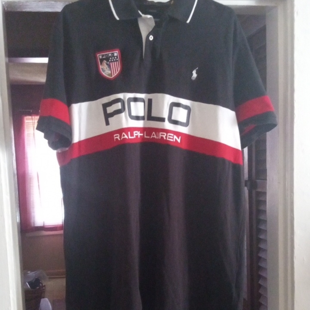Polo by Ralph Lauren rugby Shirt Xxl Prestine Con Rare Bright Colors 🔥🔥